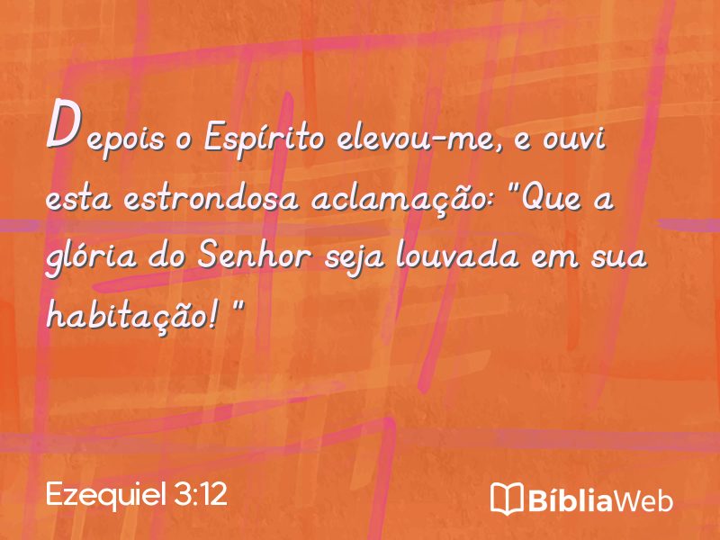 Ezequiel 3:12 em imagem para compartilhar