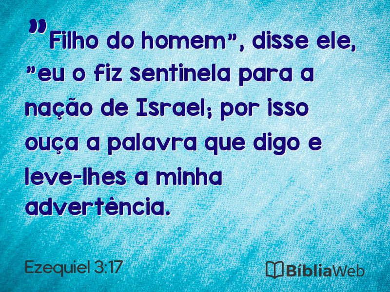 Ezequiel 3:17 em imagem para compartilhar