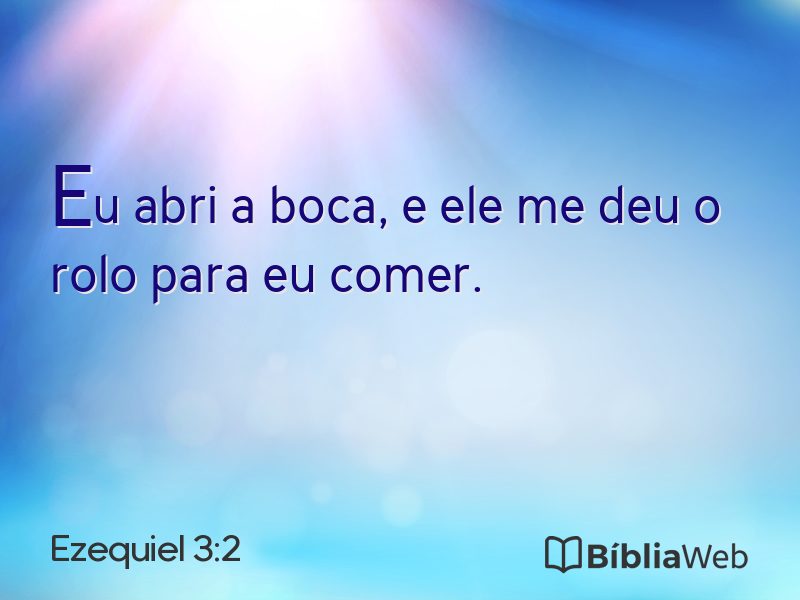 Ezequiel 3:2 em imagem para compartilhar