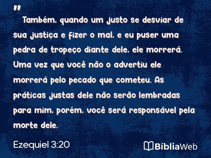 Ezequiel 3:20 em imagem para compartilhar