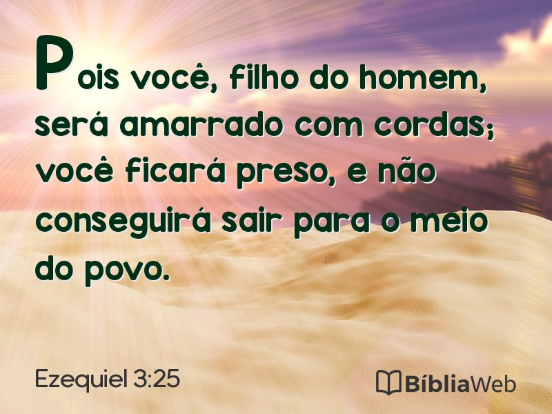 Ezequiel 3:25 em imagem para compartilhar