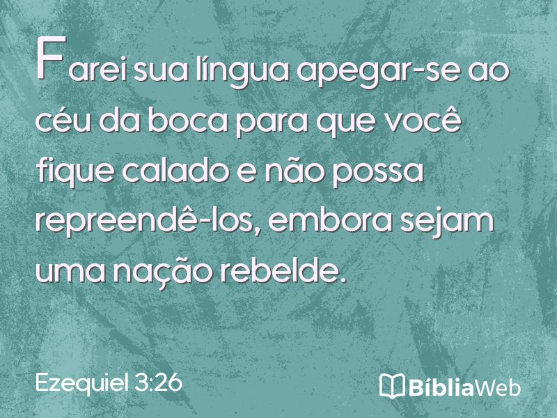 Ezequiel 3:26 em imagem para compartilhar