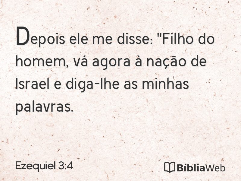 Ezequiel 3:4 em imagem para compartilhar