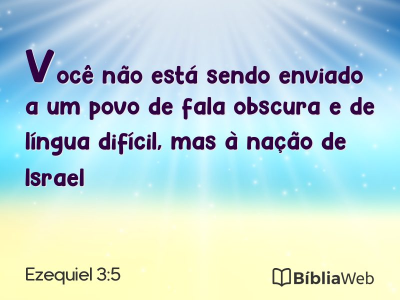 Ezequiel 3:5 em imagem para compartilhar