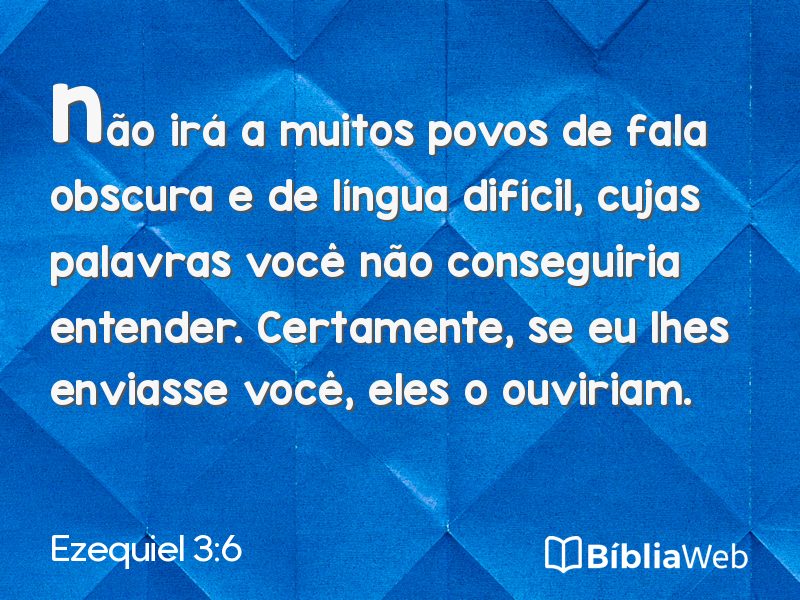 Ezequiel 3:6 em imagem para compartilhar