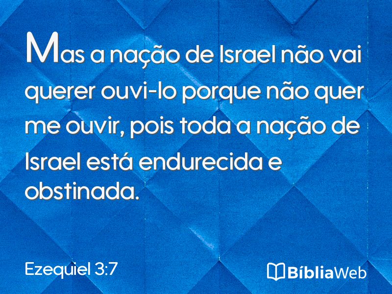 Ezequiel 3:7 em imagem para compartilhar