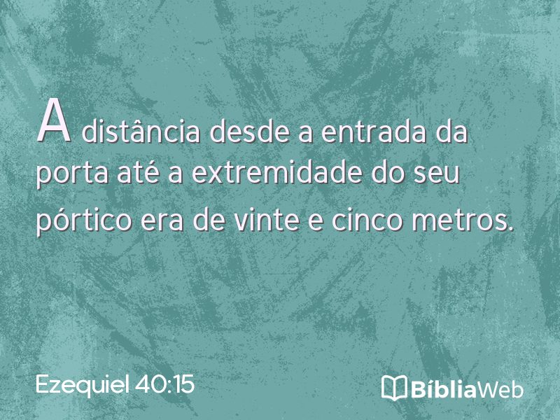 Ezequiel 40:15 em imagem para compartilhar