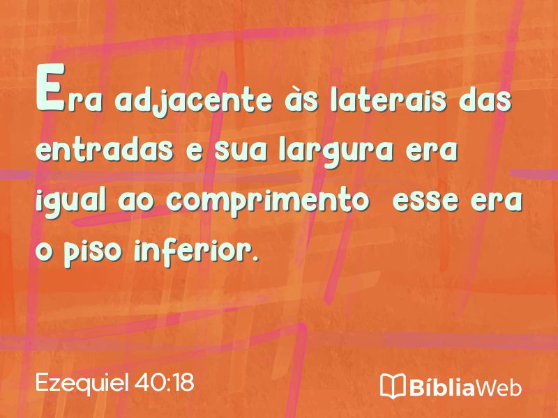 Ezequiel 40:18 em imagem para compartilhar