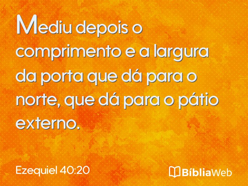 Ezequiel 40:20 em imagem para compartilhar