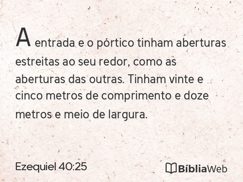 Ezequiel 40:25 em imagem para compartilhar