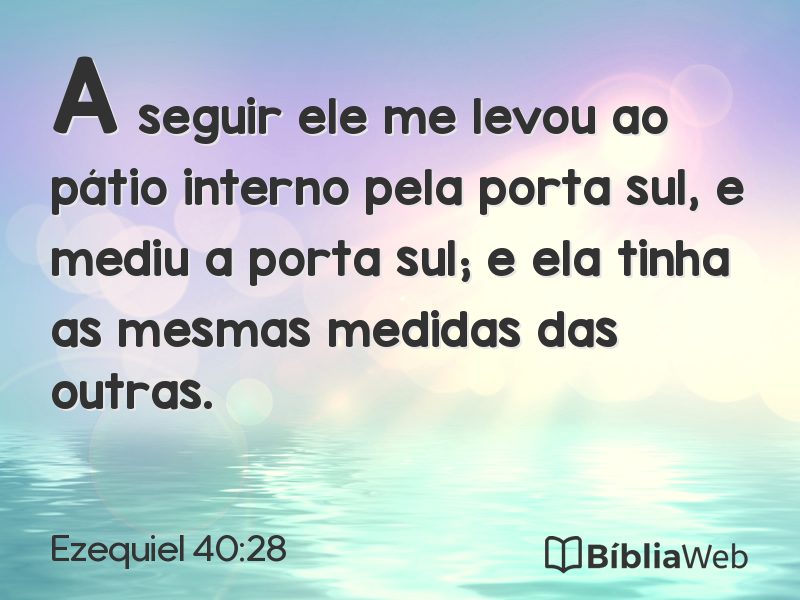 Ezequiel 40:28 em imagem para compartilhar
