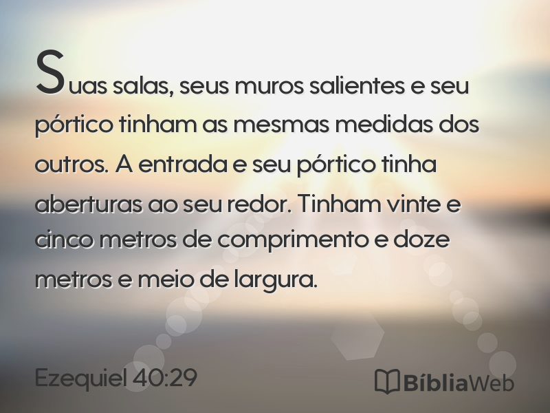 Ezequiel 40:29 em imagem para compartilhar