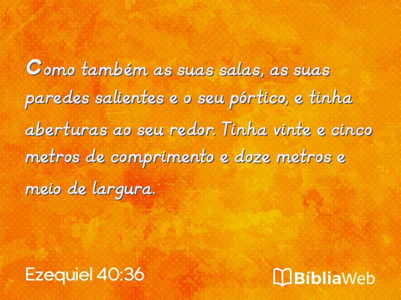 Ezequiel 40:36 em imagem para compartilhar