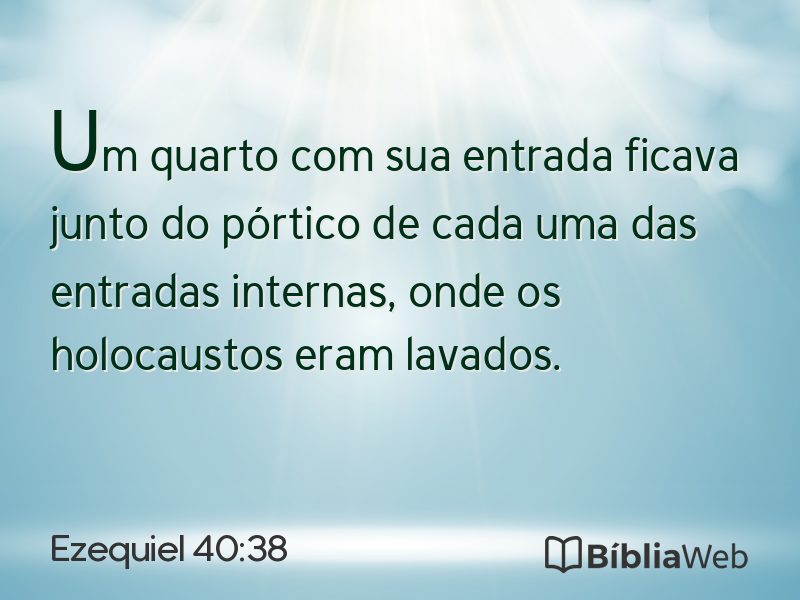Ezequiel 40:38 em imagem para compartilhar