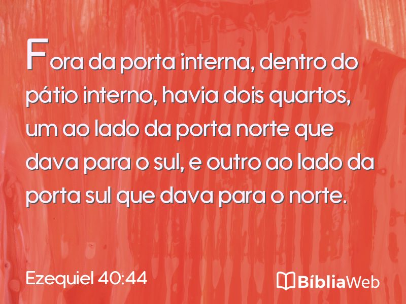 Ezequiel 40:44 em imagem para compartilhar