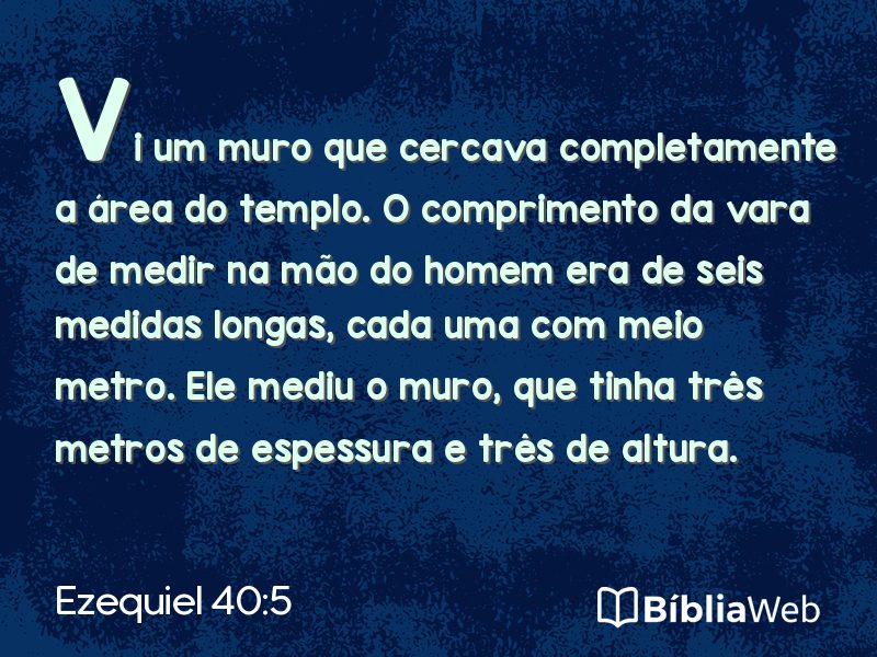 Ezequiel 40:5 em imagem para compartilhar