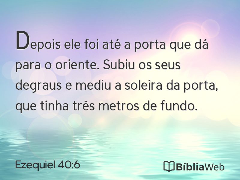 Ezequiel 40:6 em imagem para compartilhar