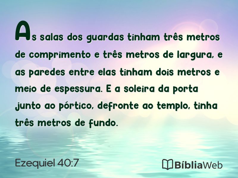 Ezequiel 40:7 em imagem para compartilhar