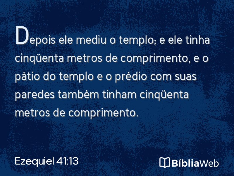 Ezequiel 41:13 em imagem para compartilhar