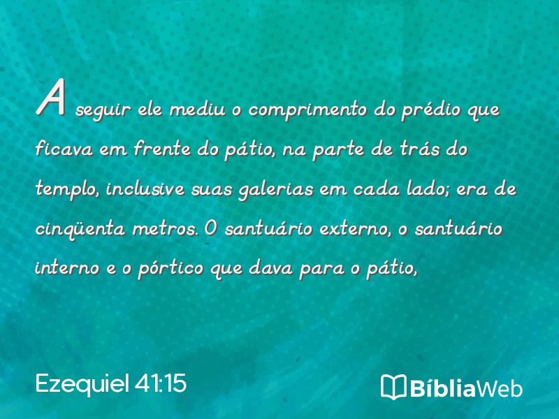 Ezequiel 41:15 em imagem para compartilhar