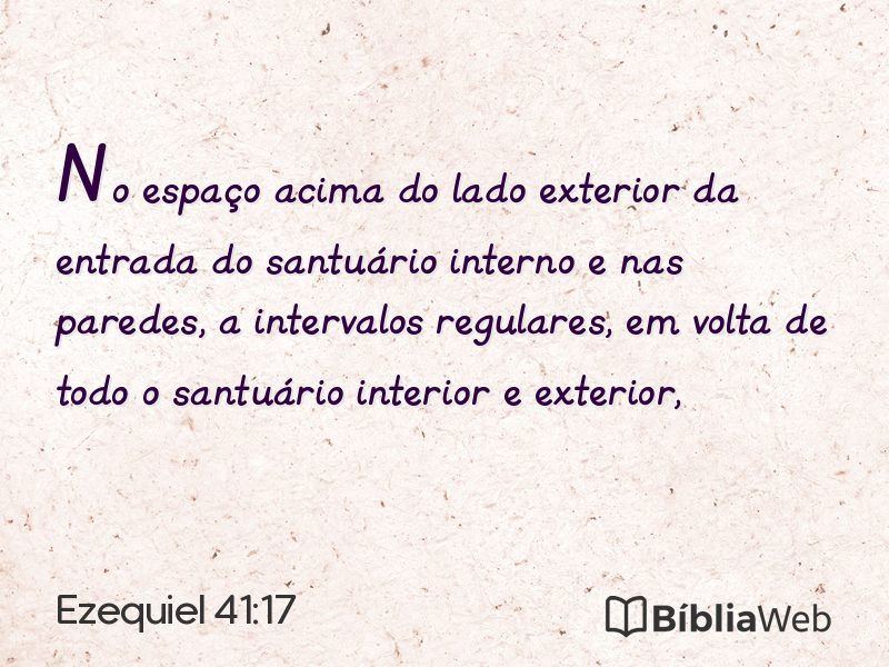 Ezequiel 41:17 em imagem para compartilhar