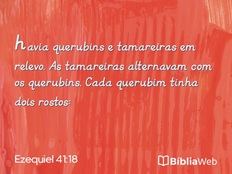 Ezequiel 41:18 em imagem para compartilhar