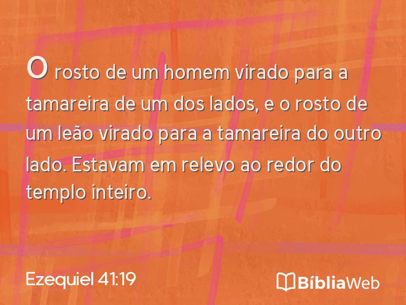 Ezequiel 41:19 em imagem para compartilhar