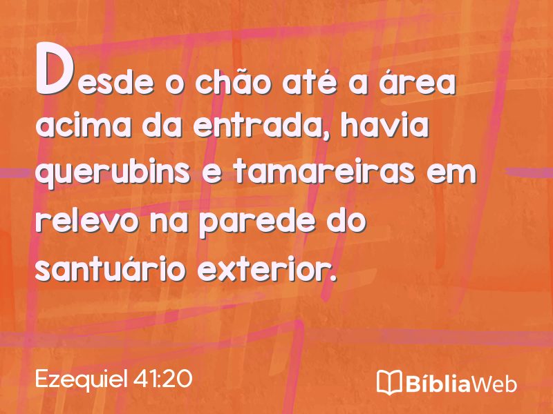 Ezequiel 41:20 em imagem para compartilhar