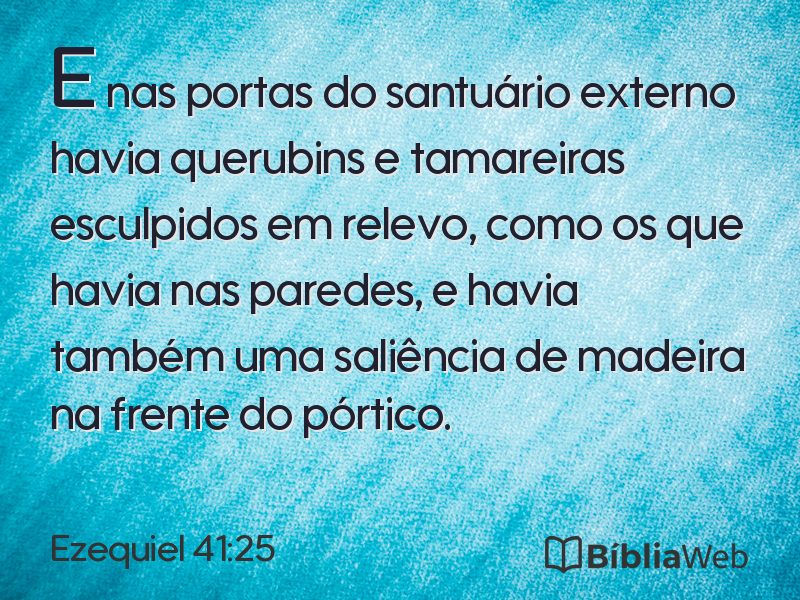 Ezequiel 41:25 em imagem para compartilhar