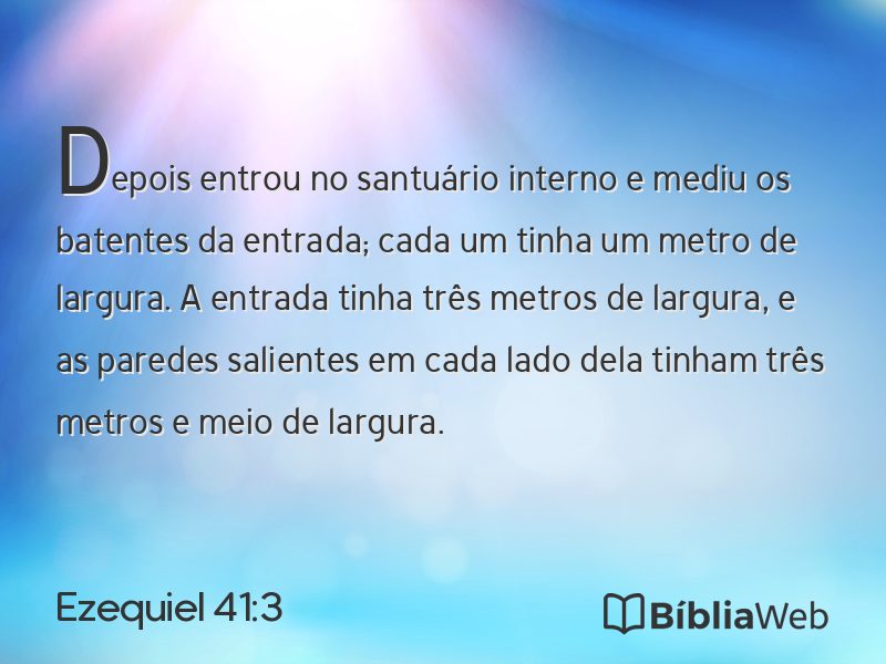 Ezequiel 41:3 em imagem para compartilhar