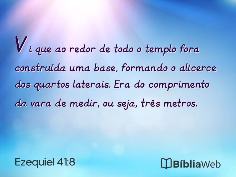 Ezequiel 41:8 em imagem para compartilhar