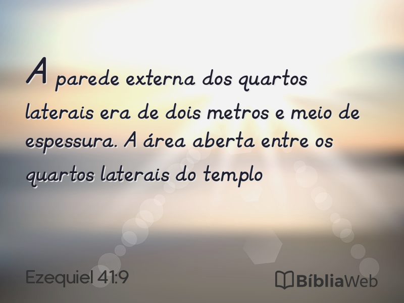 Ezequiel 41:9 em imagem para compartilhar