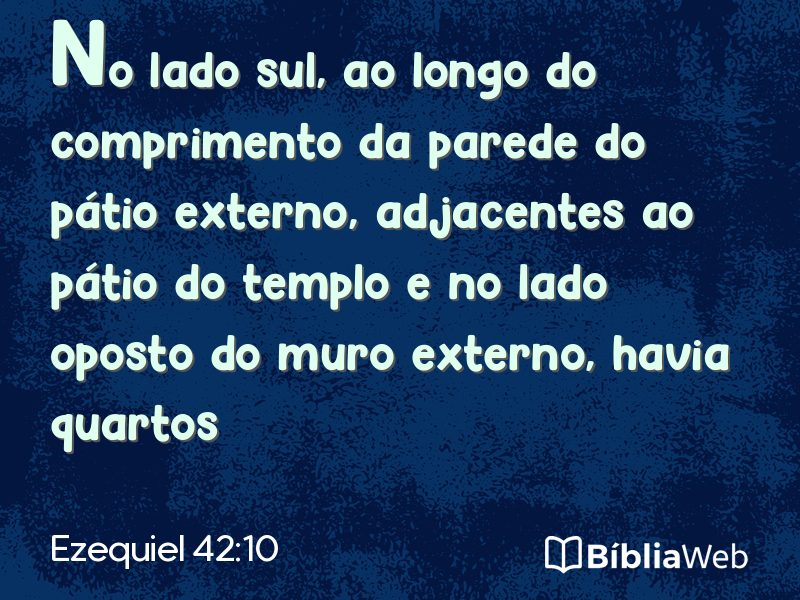 Ezequiel 42:10 em imagem para compartilhar
