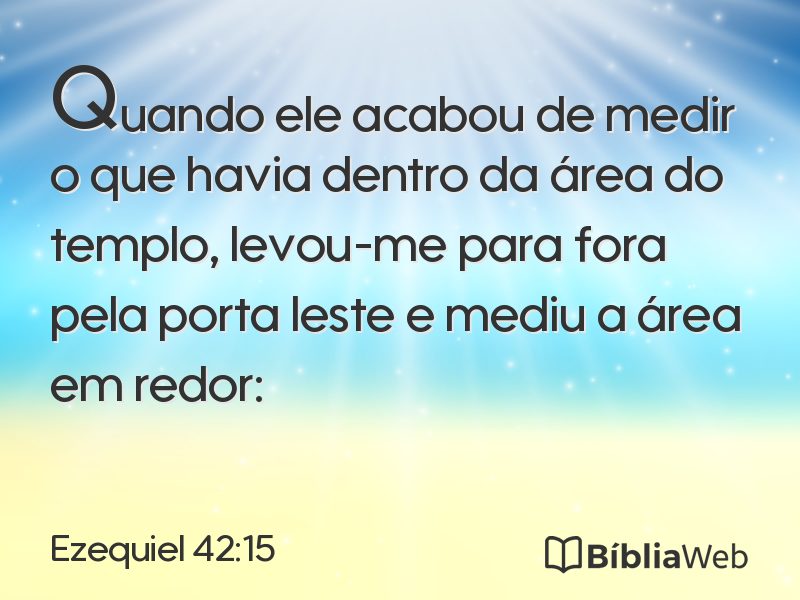 Ezequiel 42:15 em imagem para compartilhar