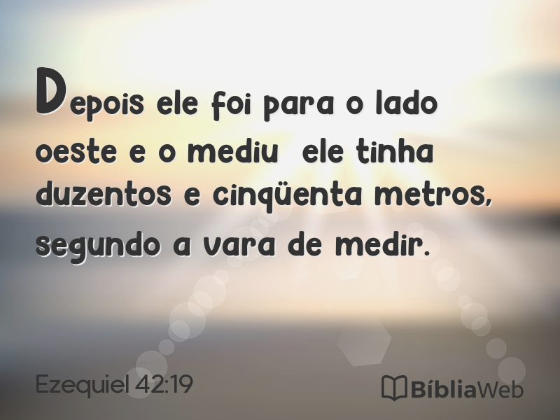 Ezequiel 42:19 em imagem para compartilhar