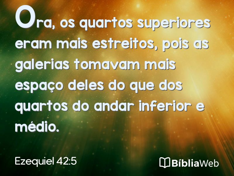 Ezequiel 42:5 em imagem para compartilhar
