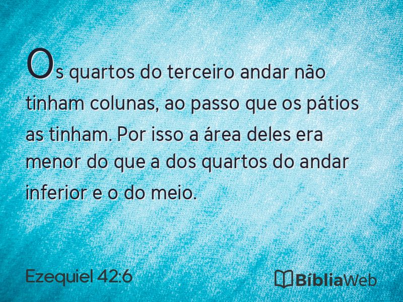 Ezequiel 42:6 em imagem para compartilhar