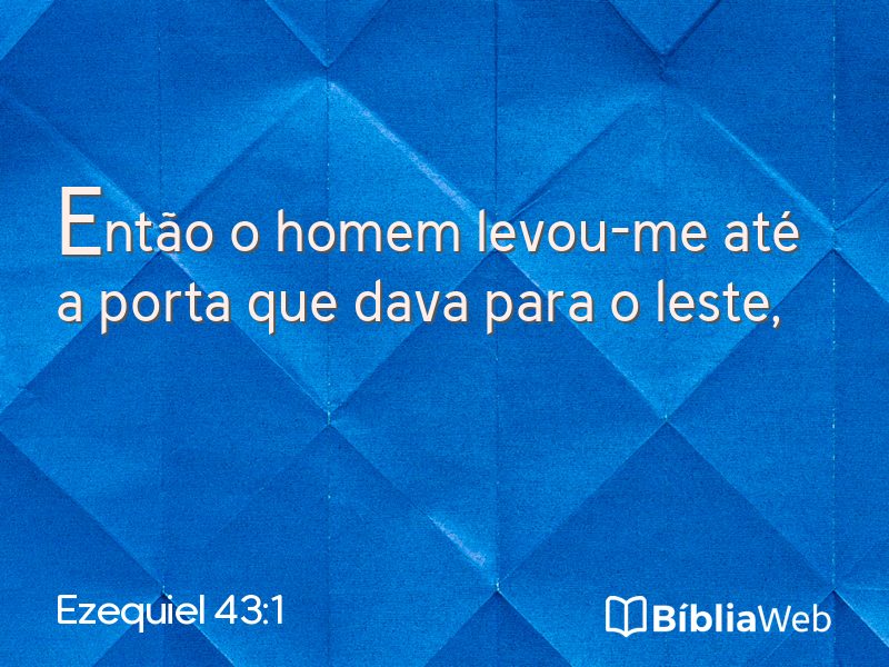 Ezequiel 43:1 em imagem para compartilhar