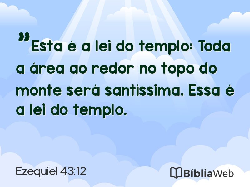 Ezequiel 43:12 em imagem para compartilhar