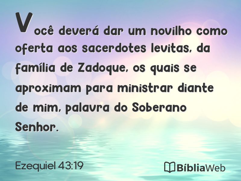Ezequiel 43:19 em imagem para compartilhar