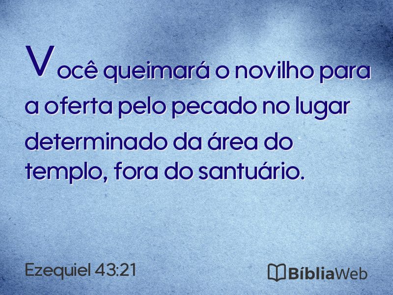 Ezequiel 43:21 em imagem para compartilhar