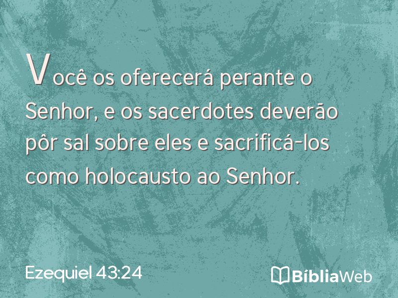 Ezequiel 43:24 em imagem para compartilhar