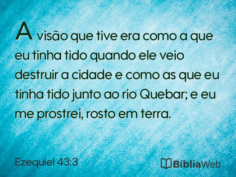Ezequiel 43:3 em imagem para compartilhar