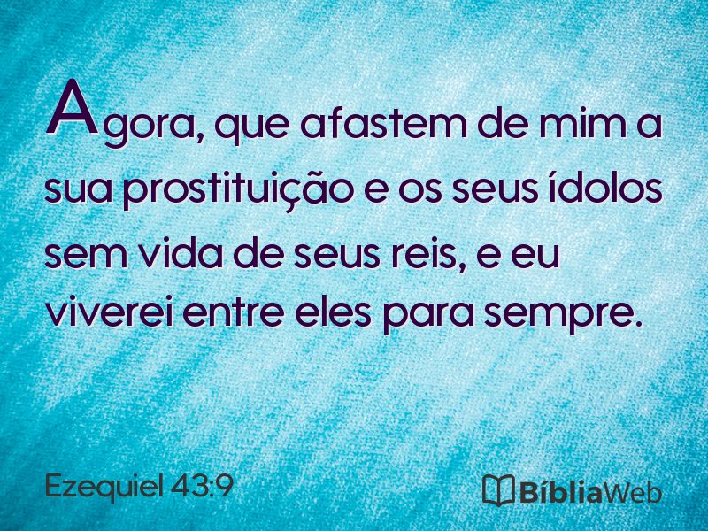 Ezequiel 43:9 em imagem para compartilhar