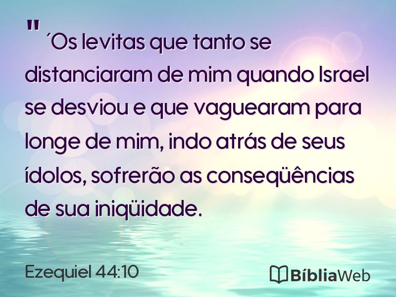Ezequiel 44:10 em imagem para compartilhar