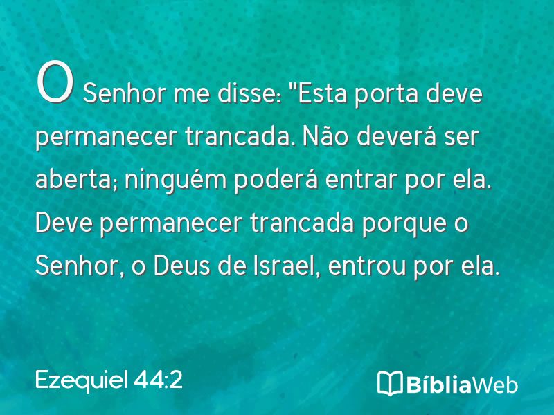 Ezequiel 44:2 em imagem para compartilhar