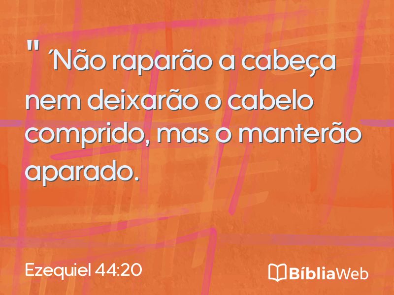 Ezequiel 44:20 em imagem para compartilhar