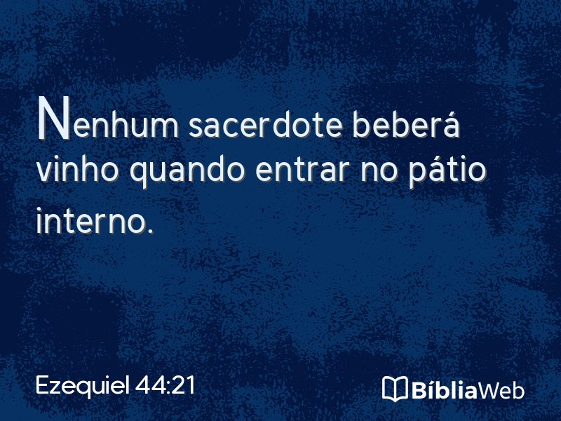 Ezequiel 44:21 em imagem para compartilhar