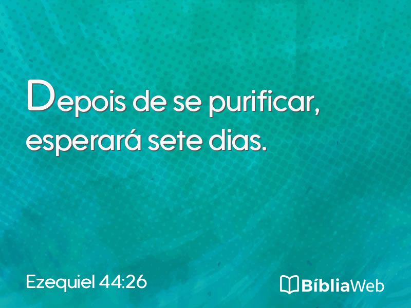 Ezequiel 44:26 em imagem para compartilhar