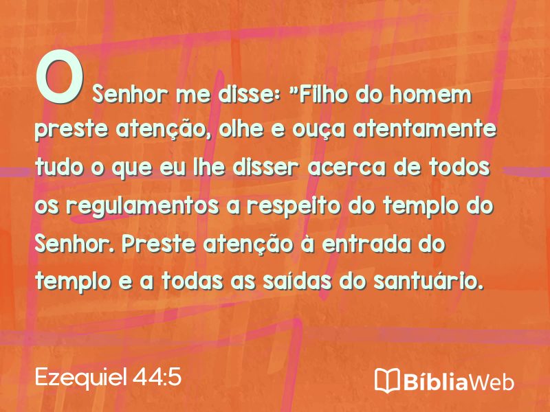 Ezequiel 44:5 em imagem para compartilhar